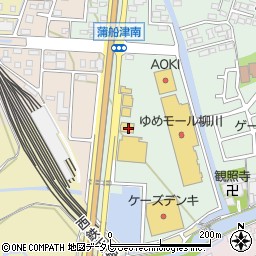 福岡県柳川市三橋町蒲船津1409-1周辺の地図
