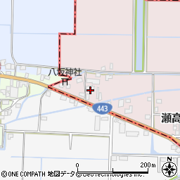 福岡県みやま市瀬高町上庄886周辺の地図