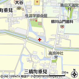 福岡県柳川市三橋町垂見524周辺の地図