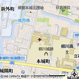 福岡県柳川市本城町146周辺の地図
