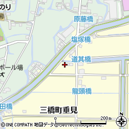 福岡県柳川市三橋町垂見214周辺の地図