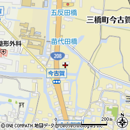 福岡県柳川市三橋町今古賀152周辺の地図