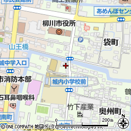 福岡県柳川市本町82周辺の地図