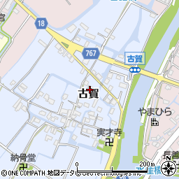 福岡県柳川市古賀46周辺の地図