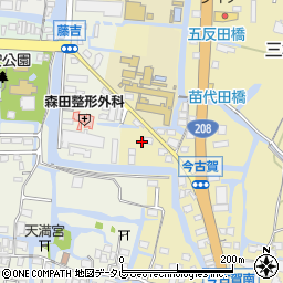 福岡県柳川市三橋町今古賀164周辺の地図