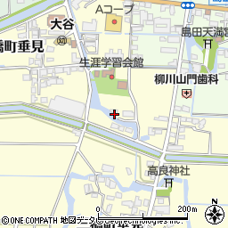 福岡県柳川市三橋町垂見21周辺の地図