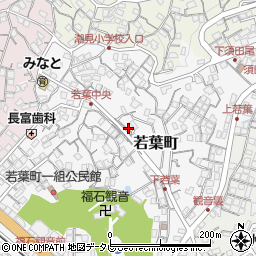 長崎県佐世保市若葉町周辺の地図