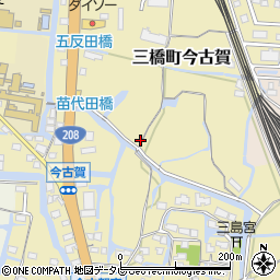 福岡県柳川市三橋町今古賀252周辺の地図