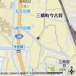 福岡県柳川市三橋町今古賀252周辺の地図