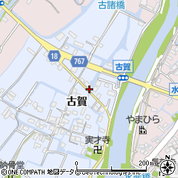 福岡県柳川市古賀48周辺の地図