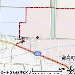 福岡県みやま市瀬高町上庄889-2周辺の地図