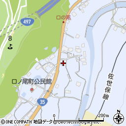 長崎県佐世保市口の尾町133周辺の地図