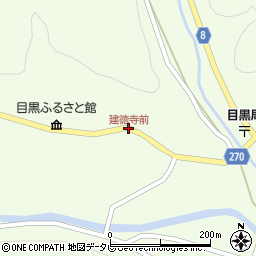 建徳寺前周辺の地図