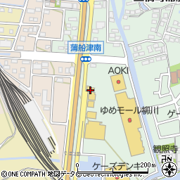 コメダ珈琲店ゆめモール柳川店周辺の地図