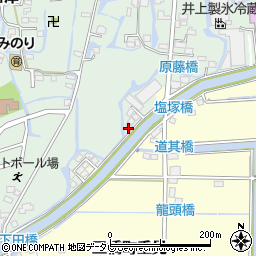 福岡県柳川市三橋町蒲船津1366-12周辺の地図