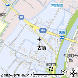 福岡県柳川市古賀53周辺の地図