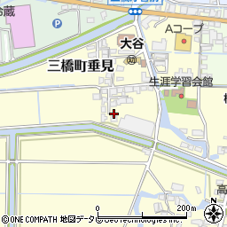 福岡県柳川市三橋町垂見78周辺の地図