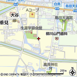 福岡県柳川市三橋町垂見27周辺の地図