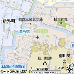 福岡県柳川市本城町31周辺の地図