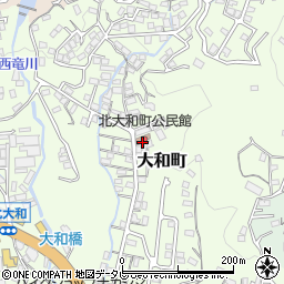 北大和町公民館周辺の地図