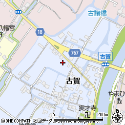 福岡県柳川市古賀55周辺の地図