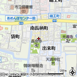 福岡県柳川市南長柄町1-1周辺の地図