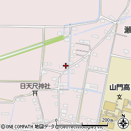 福岡県みやま市瀬高町上庄1409周辺の地図