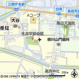 福岡県柳川市三橋町垂見29周辺の地図