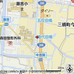福岡県柳川市三橋町今古賀183周辺の地図