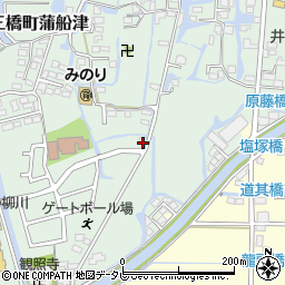 福岡県柳川市三橋町蒲船津161周辺の地図