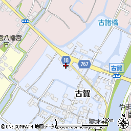 福岡県柳川市古賀35周辺の地図