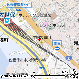 長崎県佐世保市潮見町1-6周辺の地図