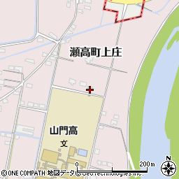 福岡県みやま市瀬高町上庄1721周辺の地図