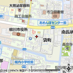 福岡県柳川市本町20周辺の地図