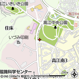 高江中央公園トイレ周辺の地図