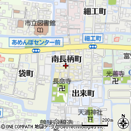 福岡県柳川市南長柄町周辺の地図