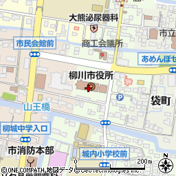 佐賀銀行柳川市役所共同 ＡＴＭ周辺の地図