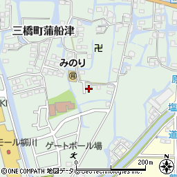 福岡県柳川市三橋町蒲船津158-2周辺の地図
