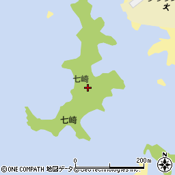 七崎周辺の地図