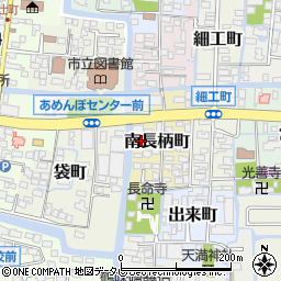 福岡県柳川市南長柄町13周辺の地図