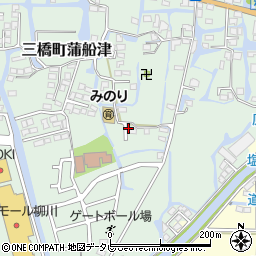 福岡県柳川市三橋町蒲船津157-2周辺の地図