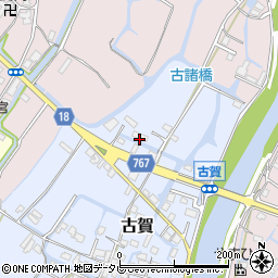 福岡県柳川市古賀30周辺の地図