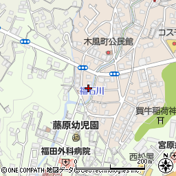 長崎県佐世保市木風町2周辺の地図