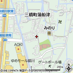 福岡県柳川市三橋町蒲船津812-2周辺の地図