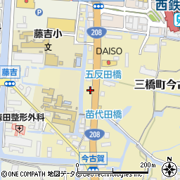 福岡県柳川市三橋町今古賀190-1周辺の地図