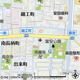 福岡県柳川市新町7周辺の地図