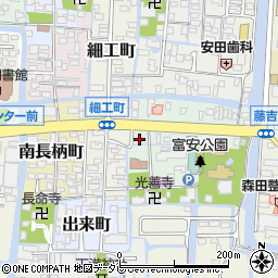 福岡県柳川市新町3周辺の地図
