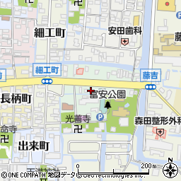 福岡県柳川市新町12周辺の地図