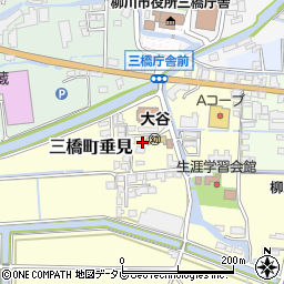 福岡県柳川市三橋町垂見70周辺の地図