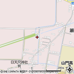 福岡県みやま市瀬高町上庄1405周辺の地図